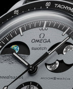 TRPOmega Speedmaster Moonswatch greyBlack with black belt