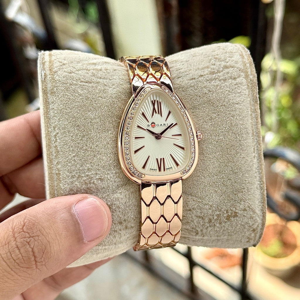 BVL*** SEREPENT SEDDURI ROSE GOLD WHITE