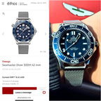 Omega Seamaster, James Bond 60th Anniversary Edition Ultra Premium Quality