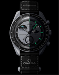 TRPOmega Speedmaster Moonswatch greyBlack with black belt