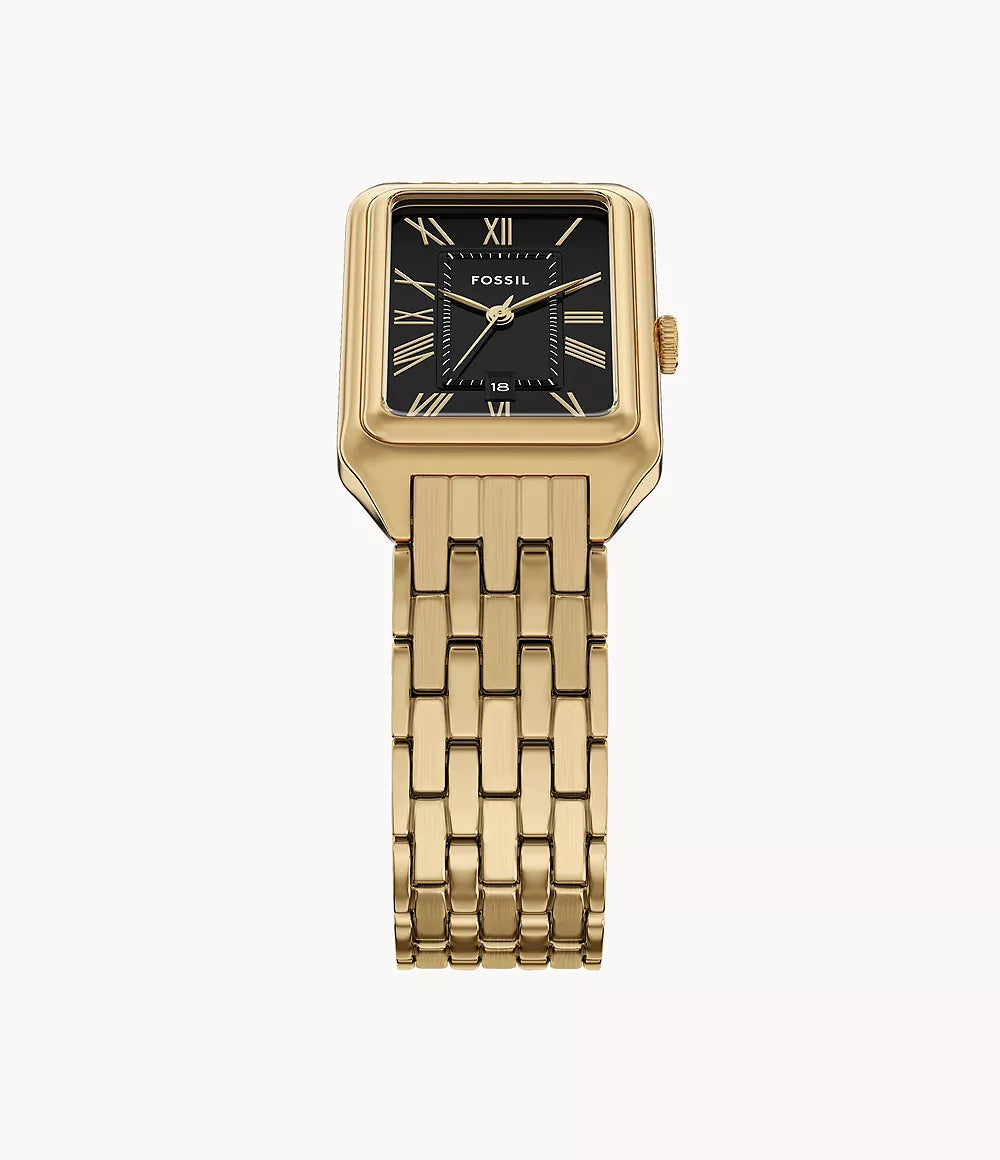 Fossil-Rectangle-Gold-Black