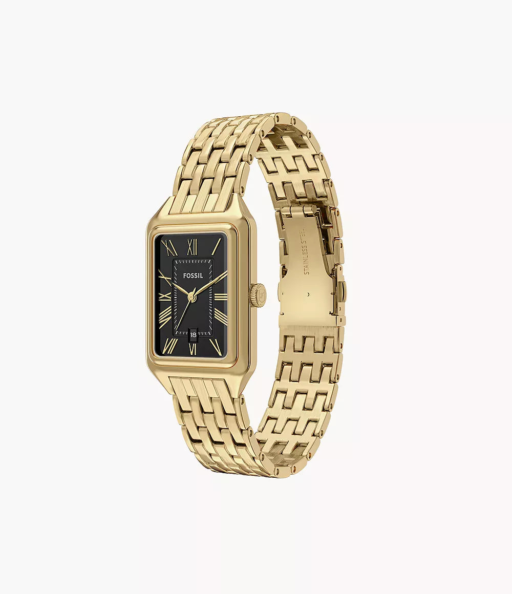 Fossil-Rectangle-Gold-Black