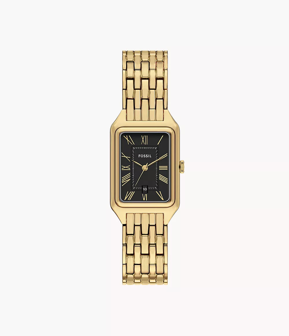Fossil-Rectangle-Gold-Black