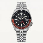 Midnight Black Dual-Tone GMT Automatic Steel Watch