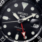 Midnight Black Dual-Tone GMT Automatic Steel Watch