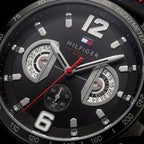 Sport Black Tachymeter Chronograph Watch – Racing Edition