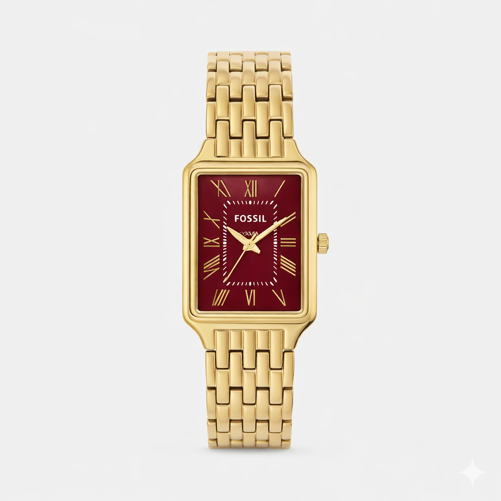 Fossil-Rectangle-Gold-Wine