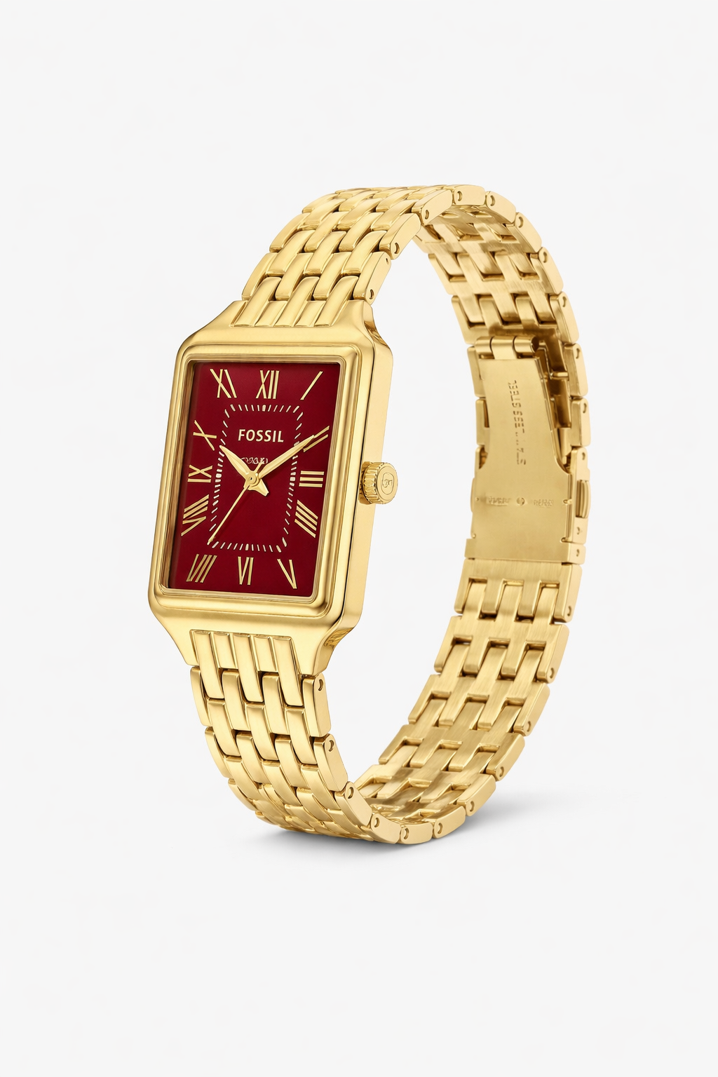 Fossil-Rectangle-Gold-Wine
