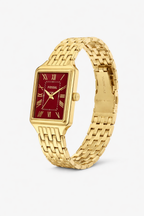 Fossil-Rectangle-Gold-Wine