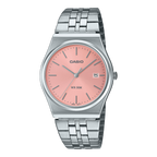 CASIO ANALOG MTP SILVER-PEACH PINK