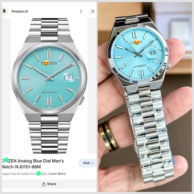 Citiz*n Classic Analog cool light blue