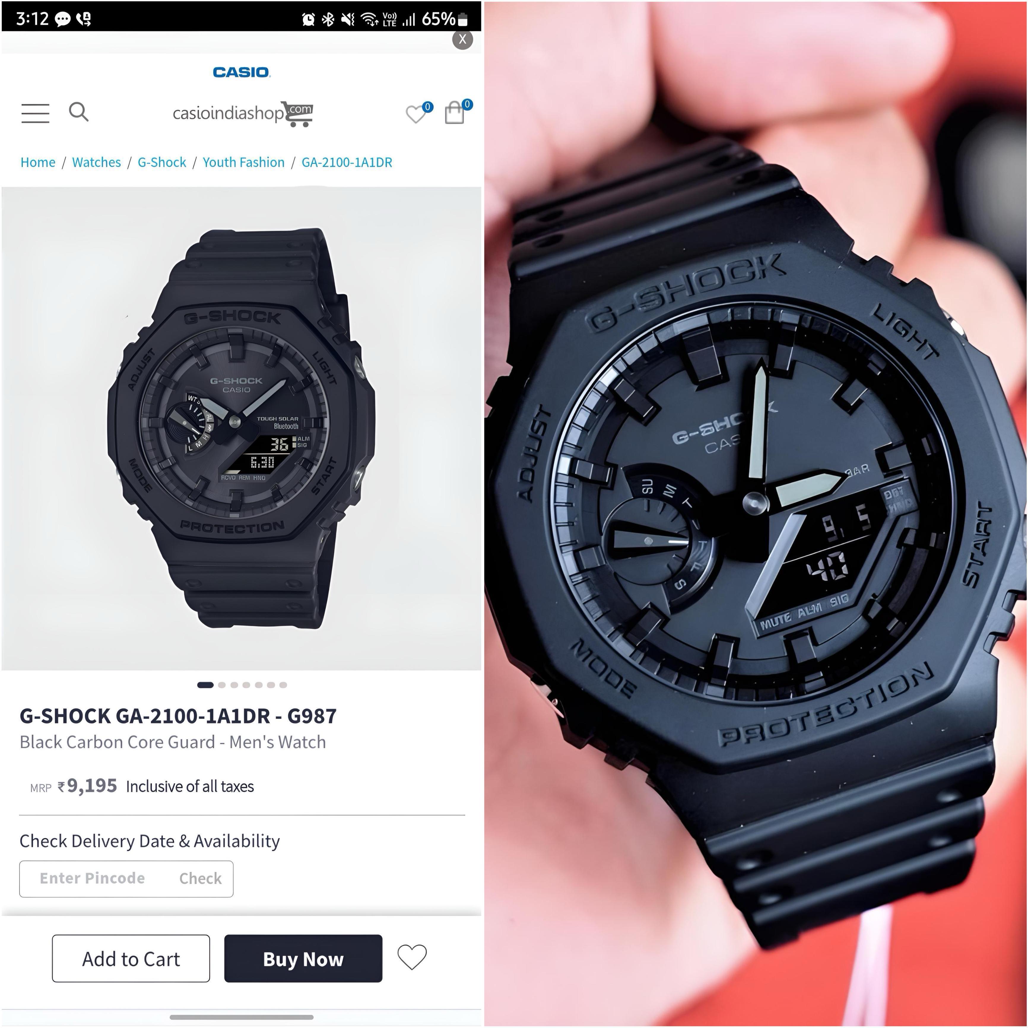 G-SHOCK-2100-Black MEN